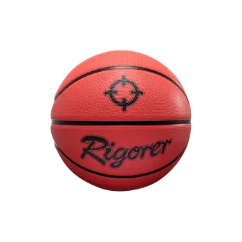 RIGORER Rubber Basketball Laser Red Size 7 Street Training Competition Unisex