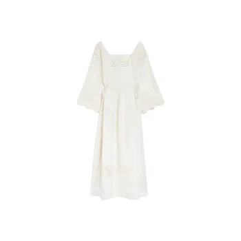 WEEKEND MaxMara Luglio Collection SS25 Long Sleeved Dress Women's Beige