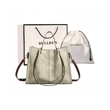 Bullrun Microfiber Synthetic Leather Handbag Regular Women's Green