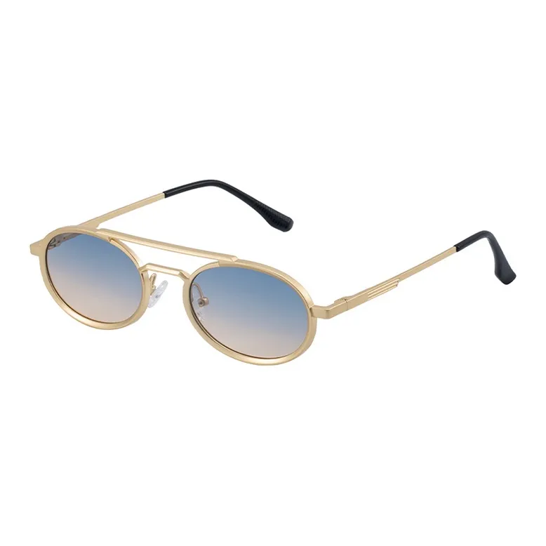 NOME Plastic Metal Oval Sunglasses Unisex-6