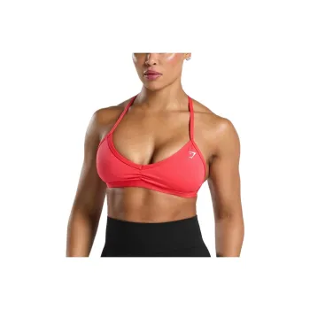 GYMSHARK Minimal Sports Bra Sports Underwear Women's Coral Red