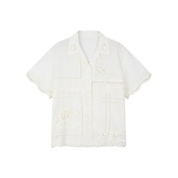 UOOYAA Shirts Women's White