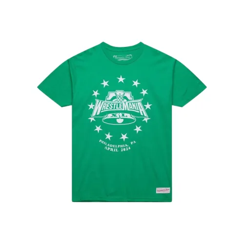 Mitchell & Ness WWE WrestleMania 40 Revolution T Shirt Men's Green