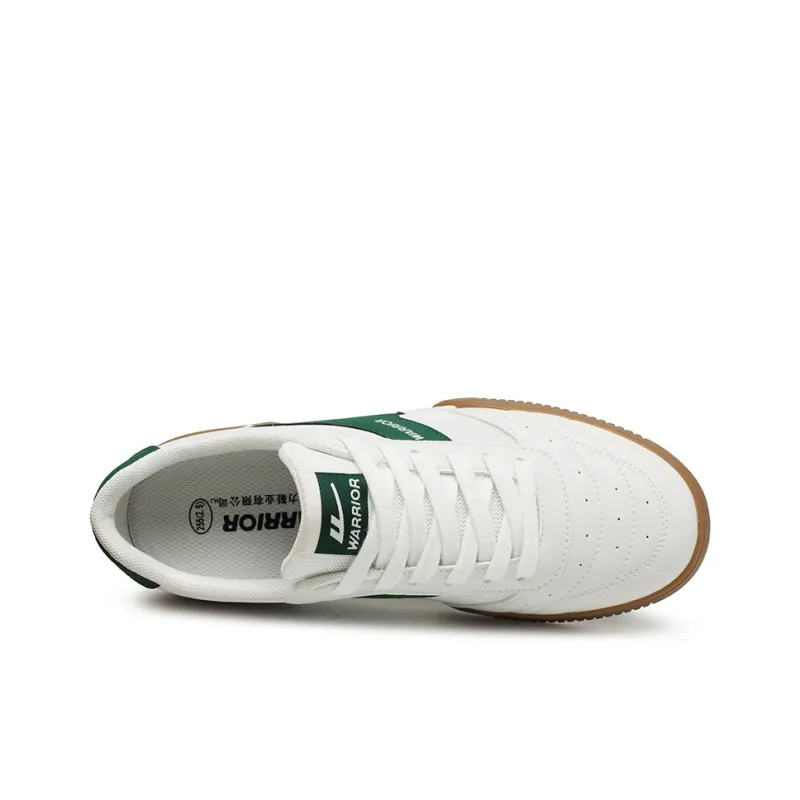 Warrior Slip Resistant, Abrasion Resistant, Breathable Low Top Skateboard Shoes Men's Beige Green-2