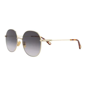 Chloe Acetate Round Sunglasses Unisex Gold