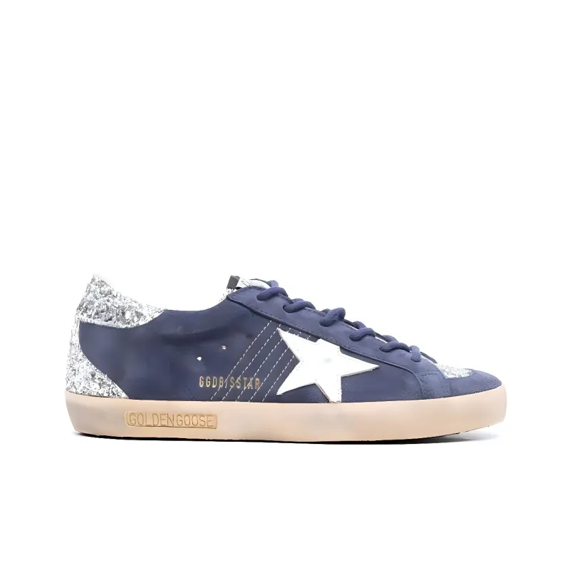 Golden Goose Low Top Skateboard Shoes Women's Blue-1