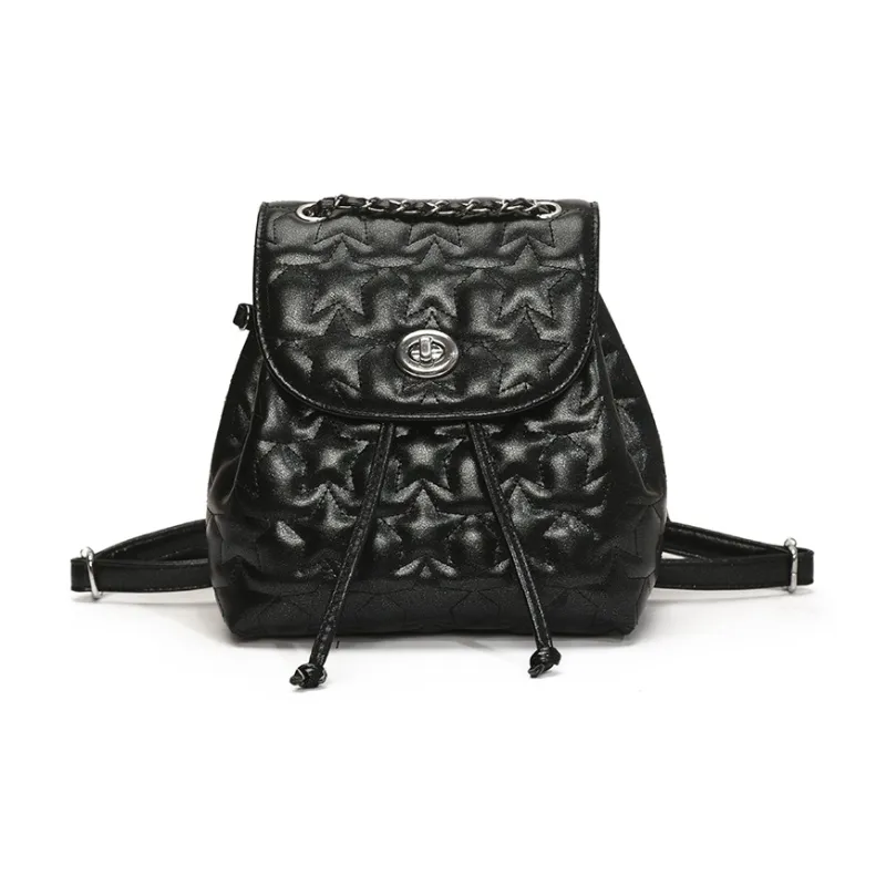 AIBAG PU Backpack Regular Women's White/Black/Purple/Yellow/Pink-7