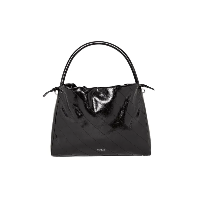 GUESS Artificial Leather Tote Bag, Shopping Bag, Handbag Medium Size Women's Black-0