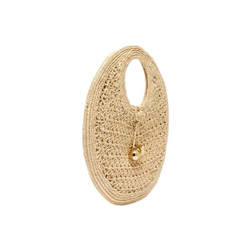 Jacquemus Raffia Handbag Trumpets Women's Natural-1