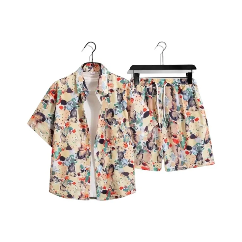 MEIKE Shirt Matching Set Unisex Yellow Coconut-0
