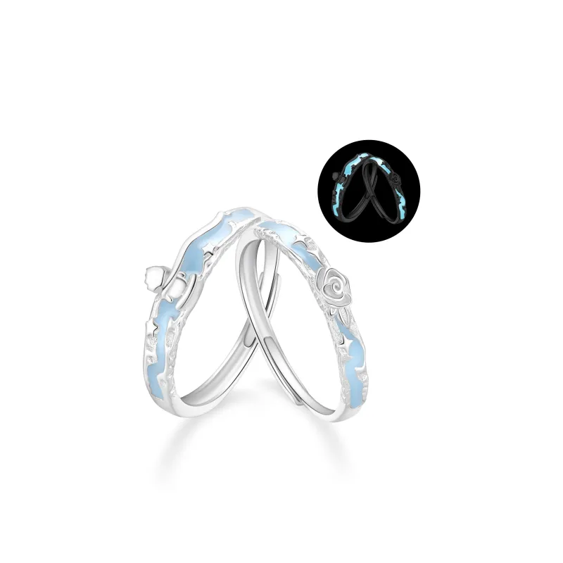 Lao Feng Xiang S925 Silver Rings Unisex-0