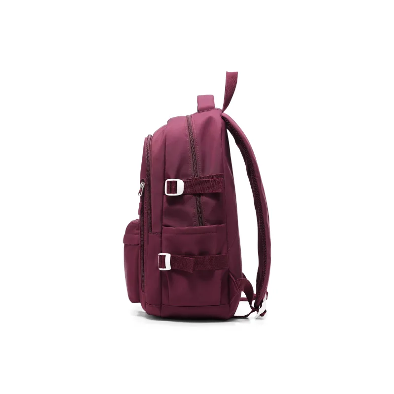 KEYSTREET Fabric Backpack Unisex Burgundy/White & Blue/Green/Blue-3