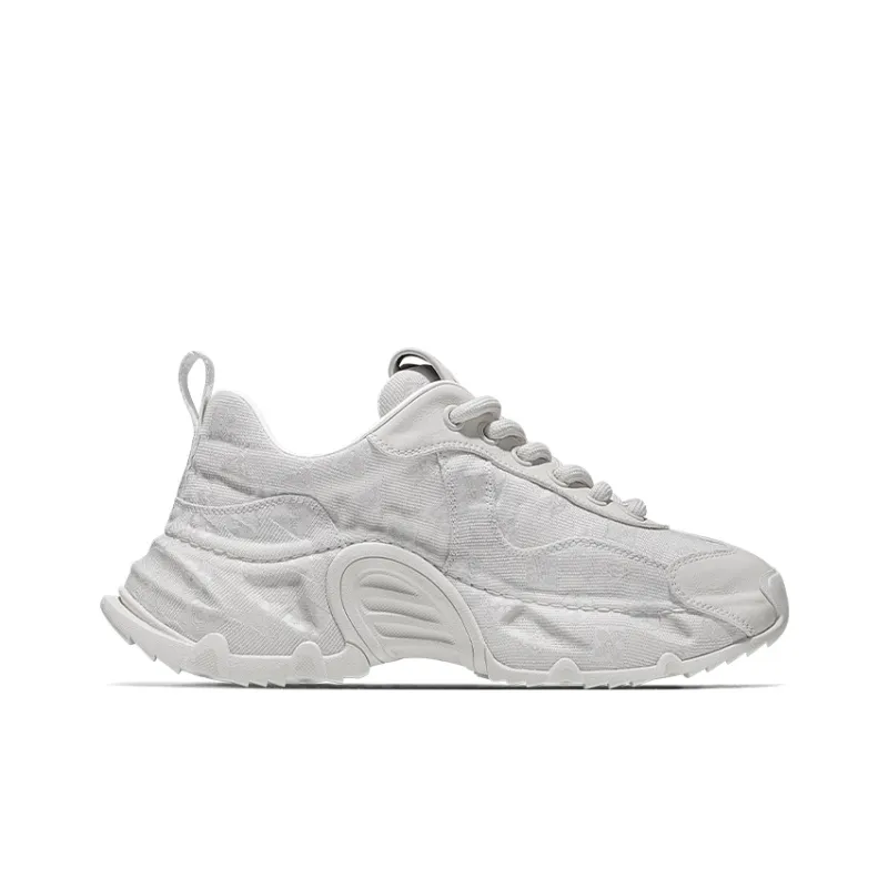 SALAXI Cushioning Abrasion Resistant Lightweight Height Increasing Mat Low Top Chunky Sneakers Unisex-13