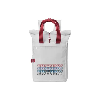 HINY Polyester Backpack Regular Unisex Gray & Red
