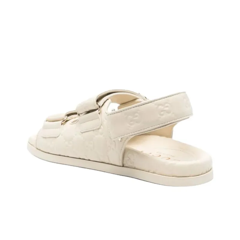 GUCCI One Strap Sandals Women's White-3