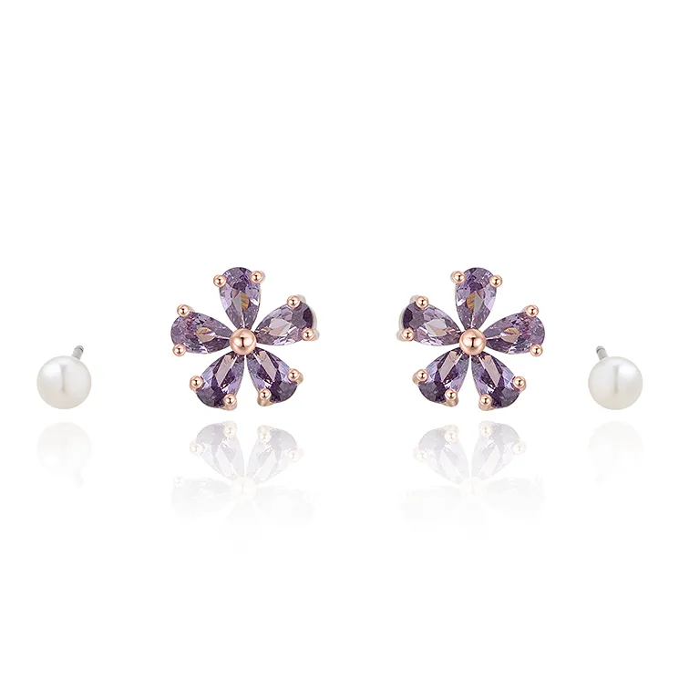 AJIDOU S925 Silver Stud Earrings Women's-0
