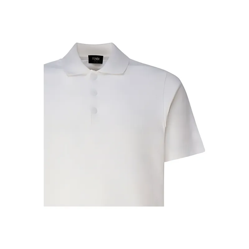 FENDI Short Sleeved Straight Hem Polo Shirt-5