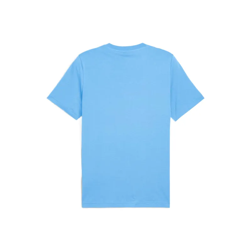 PUMA EssentialsBlock T Shirt Men's Light Blue-1