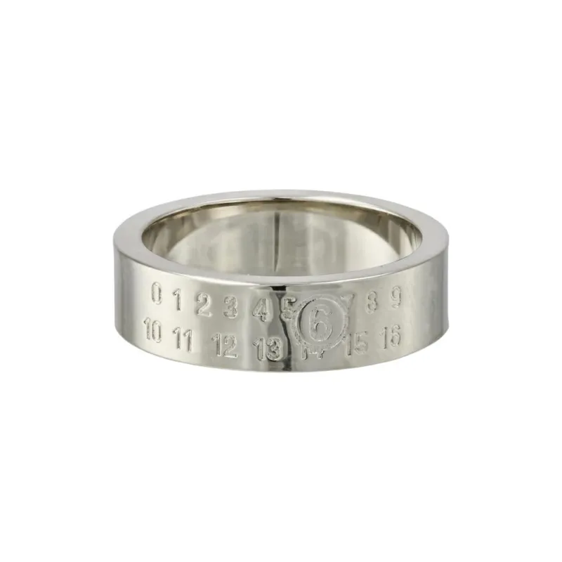 Maison Margiela Brass, Silver Rings Unisex Silver-1
