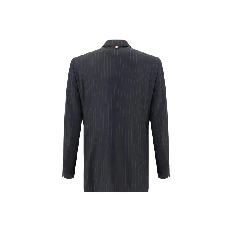 THOM BROWNE Pinstripe Wool Blazer-1
