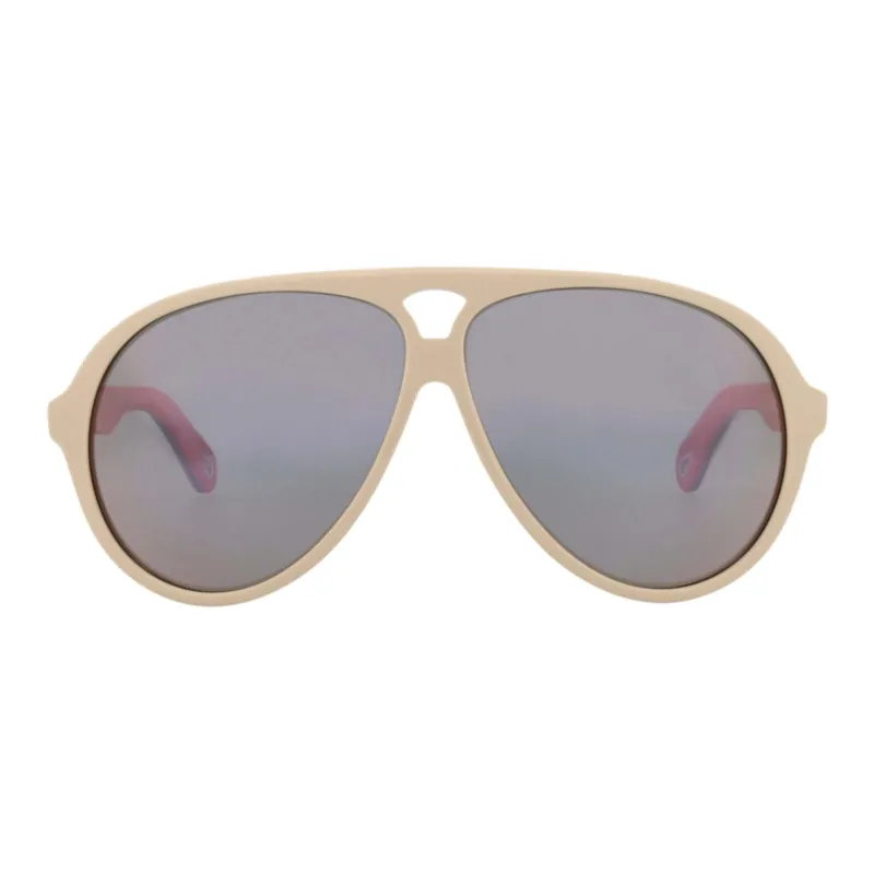Chloe Acetate Aviator Sunglasses Unisex White-1