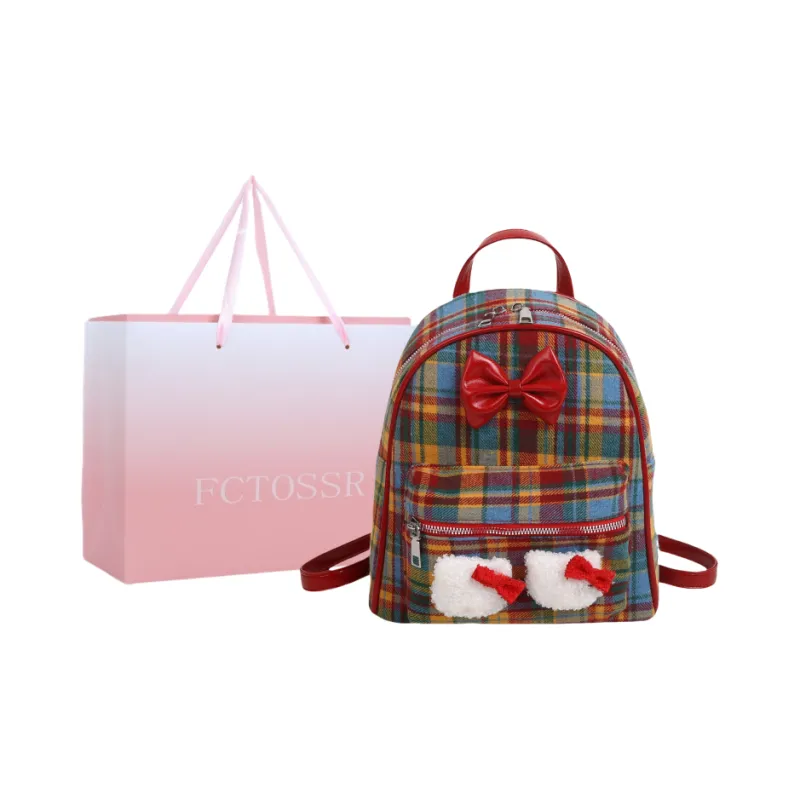 FCTOSSR Woolen Backpack Regular Women's Red-0