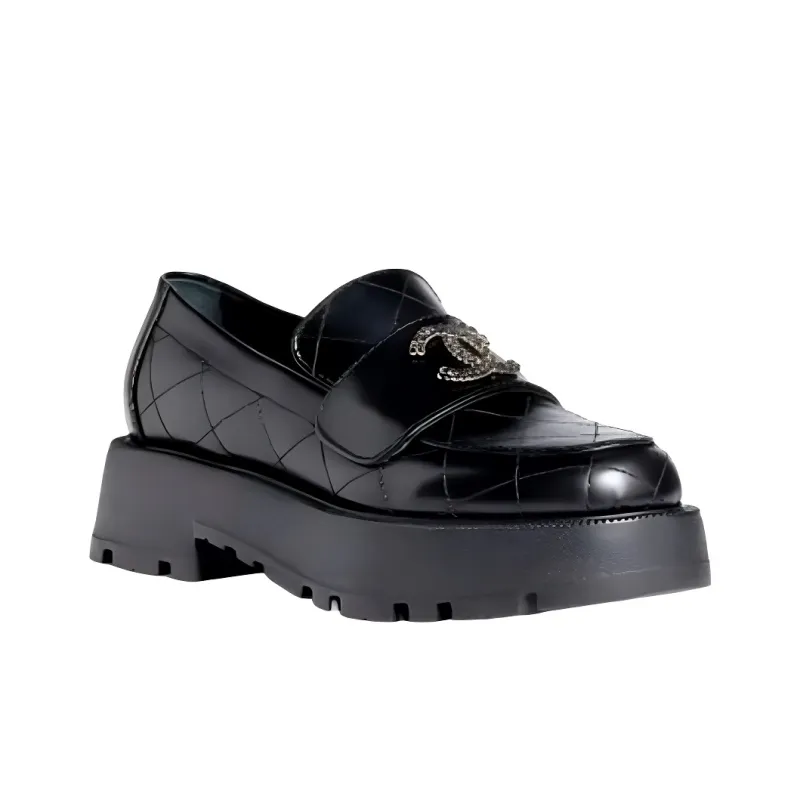 CHANEL 24B Loafers Women's Black-3