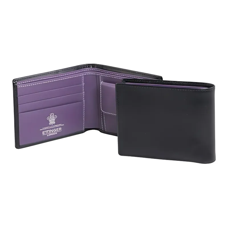 ETTINGER Calfskin Wallet Men's Black-2