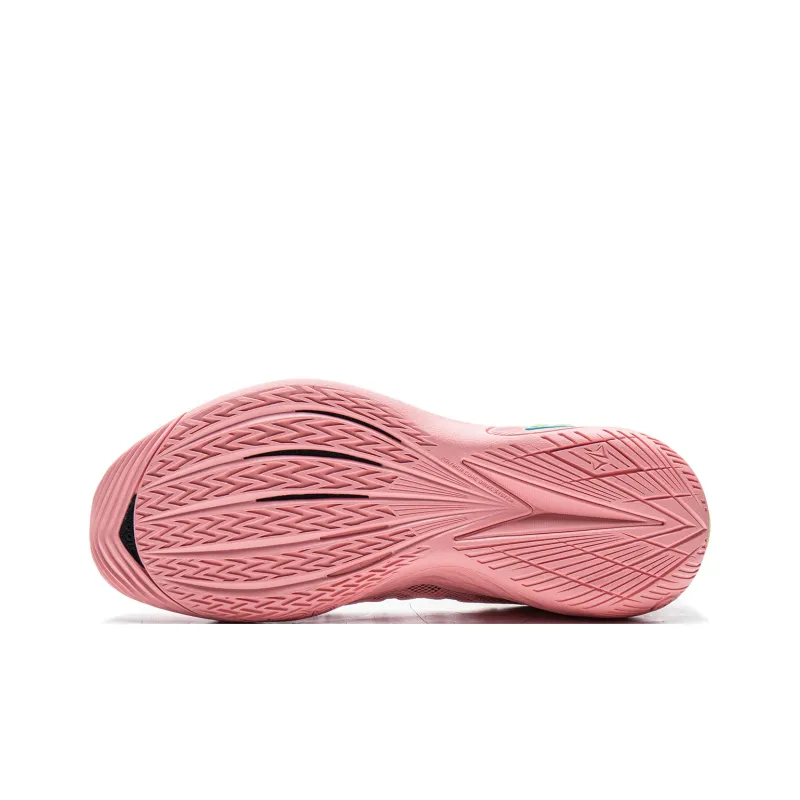LiNing Buckets Shock Absorbers Slip Resistant Breathable Low Top Basketball Shoes Men's Pink-6