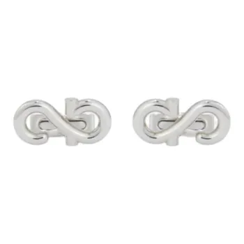 FERRAGAMO Brass Cufflinks Men's Silver