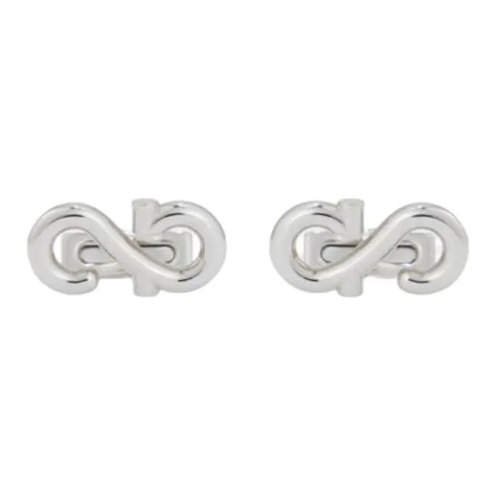 FERRAGAMO Brass Cufflinks Men's Silver-0