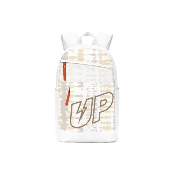 TURN UP Polyester Backpack Unisex White
