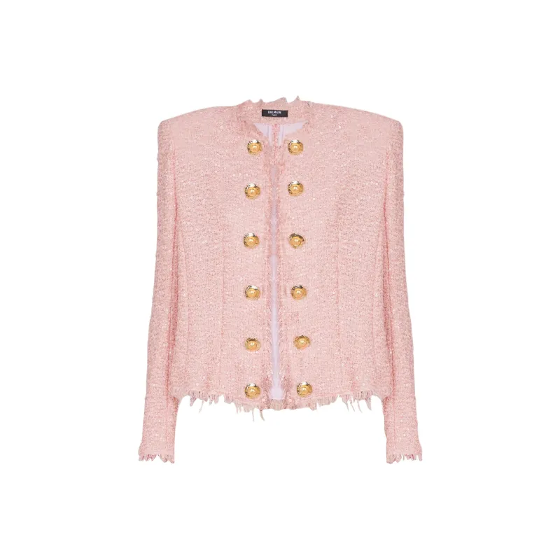 BALMAIN Sequin embellished Tweed Jacket-0