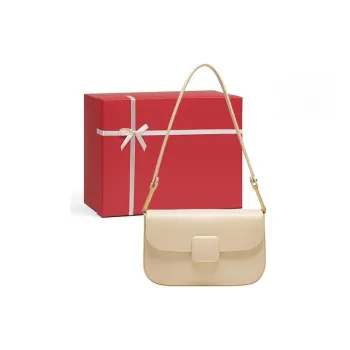 CNNCOO Cow Leather Small Square Bag, Crossbody Bag, Shoulder Bag Women's Cheese White