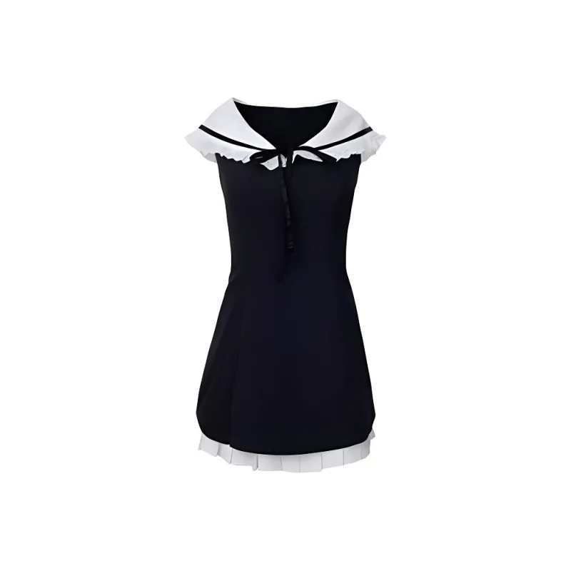 AHDO Sleeveless Dresses Women's Black-0