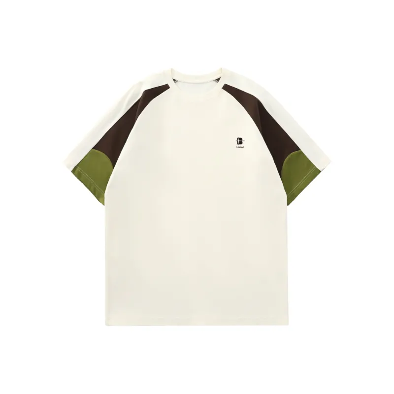 ALEXANDRO FRATELLI Summer Minimalist Style Versatile Texture T Shirt Men's-0