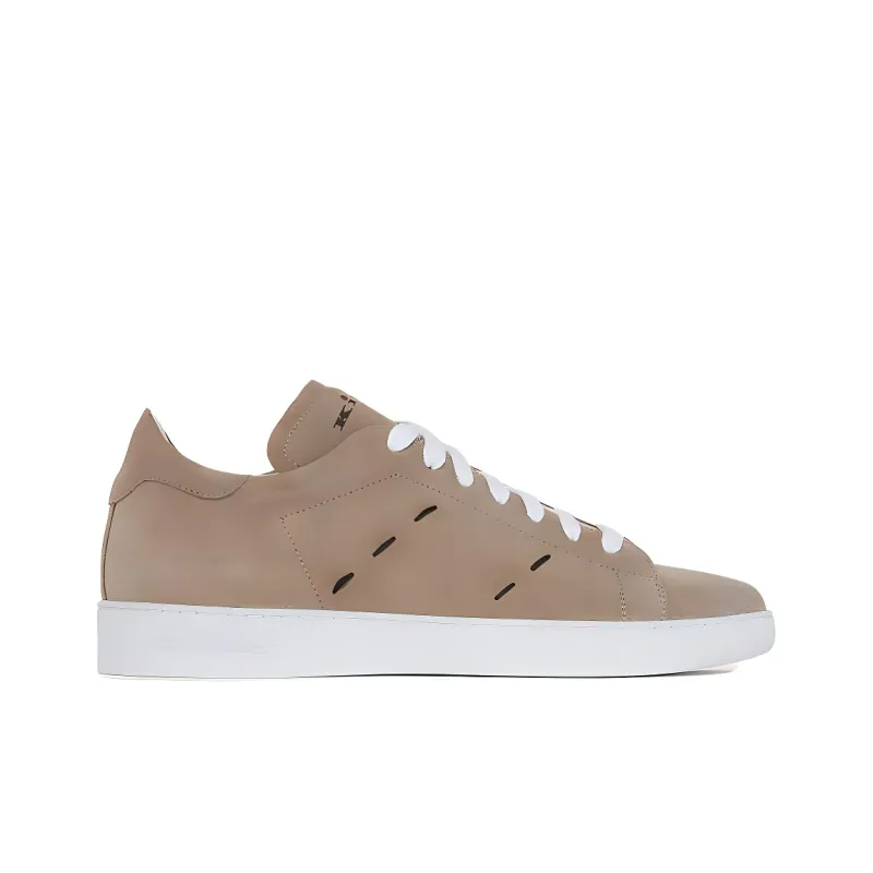 KITON Low Top Skateboard Shoes Men's Tan-1