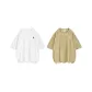2 Pack (White+Khaki)