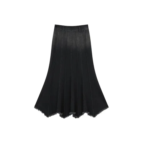 ELF SACK Denim Long Skirt Women's