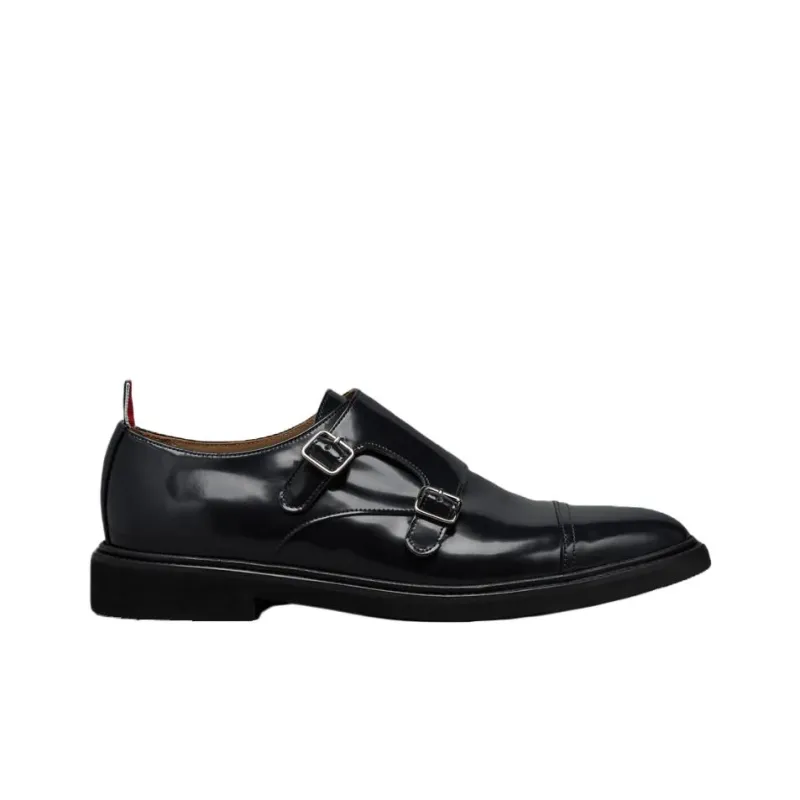 THOM BROWNE· Spazzolato Dress Shoes Men's Black-1