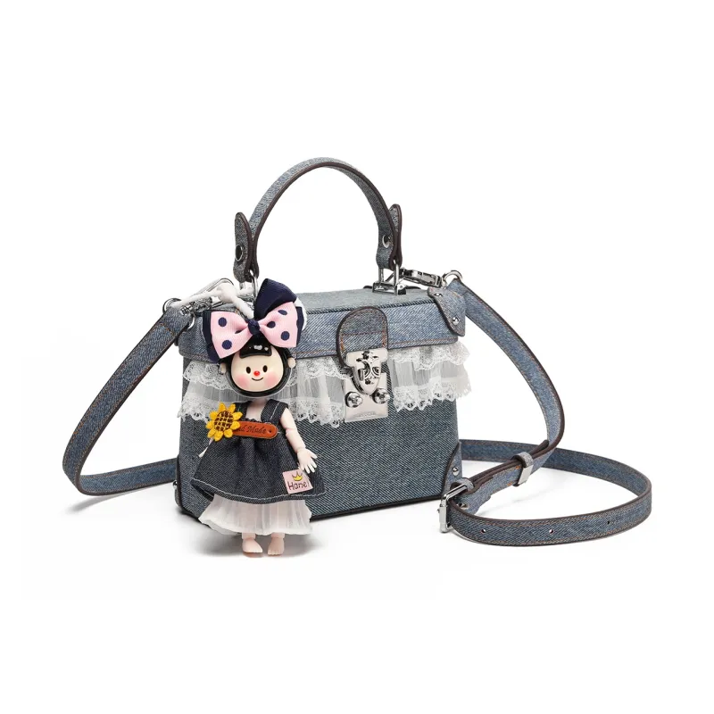 MISS GAIL Synthetic Leather Shoulder Bag, Crossbody Bag, Handbag Women's Blue-9