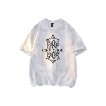 CHOUCHOUS Drop Shoulder Sleeve T Shirt Women's