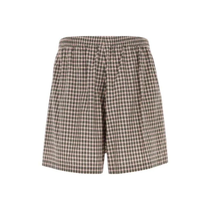 Balenciaga Logo Checked Shorts-1