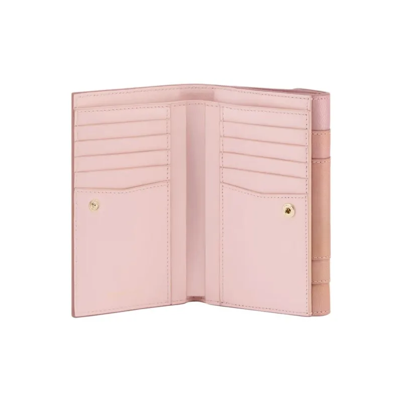 BVLGARI Serpenti Forever Goatskin Wallet Tubas Women's Pearl Pink-2