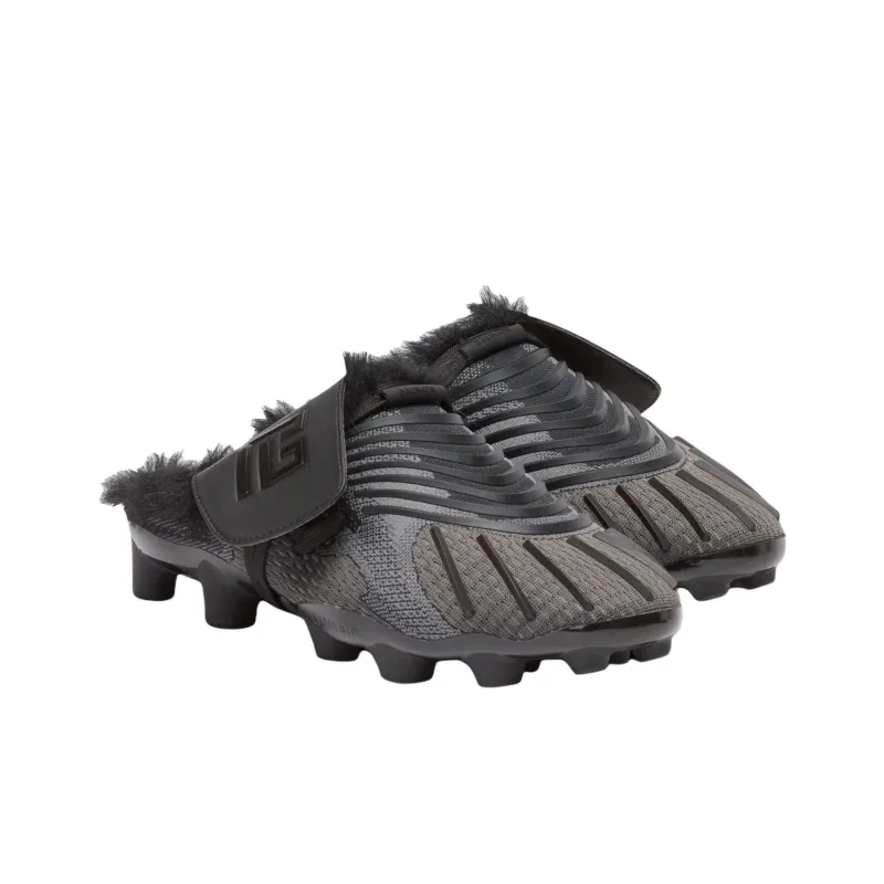 BALMAIN Abrasion Resistant Closed Toe Slippers Men's Black-2