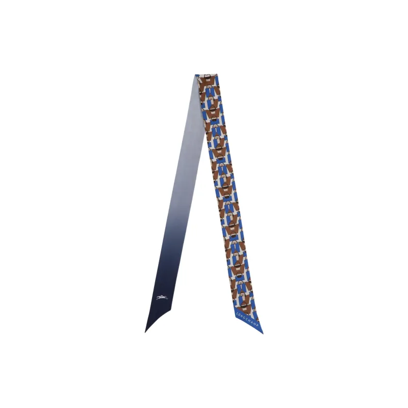 LONGCHAMP Origami Le Pliage Patterned Silk Scarf-0
