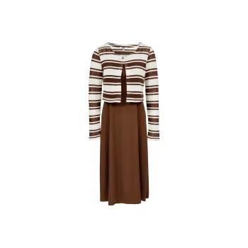 ONLY Two Piece Skirt Sets Women's E10 Dark Exquisite Brown