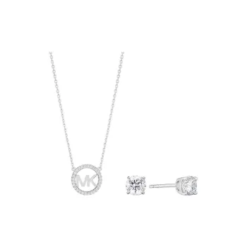 MICHAEL KORS Necklace/Stud Earrings Women's Silver