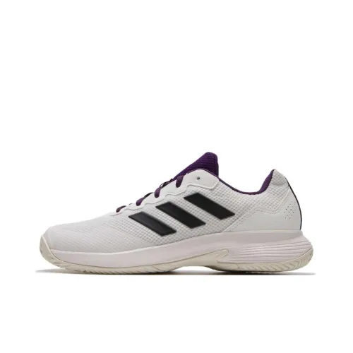 Adidas GAMECOURT 2 Breathable And Lightweight Low Top Tennis Shoes Men's White