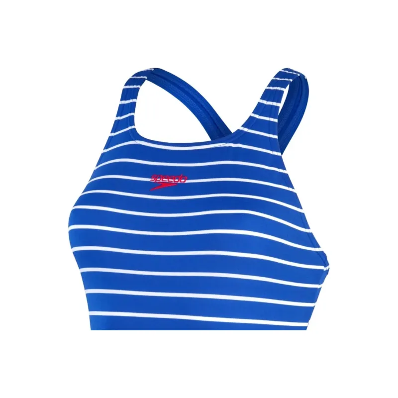 Speedo ECO Endurance+ Printed Medalist Swimsuit One-piece Swimsuit Women's Blue-4